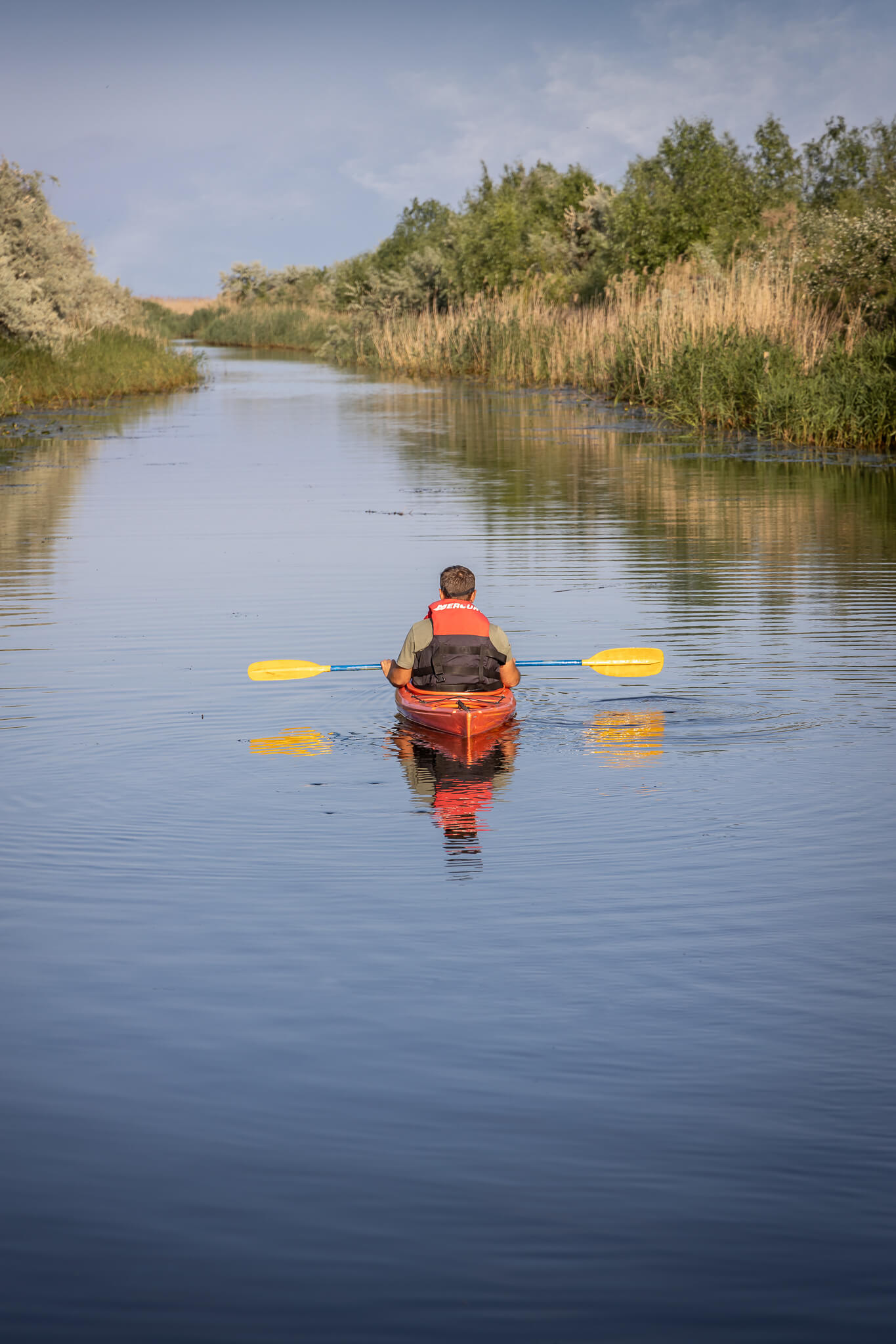 caiac canoe, green dolphin camping, experiente delta